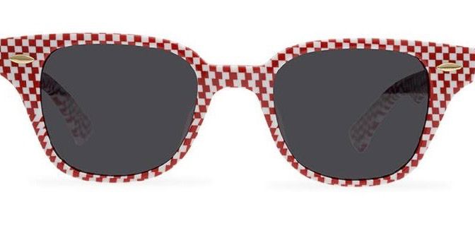 Sossa “Checkered Blaze” – Sonnenbrille in Schachbrett-Optik (Rot oder Schwarz)