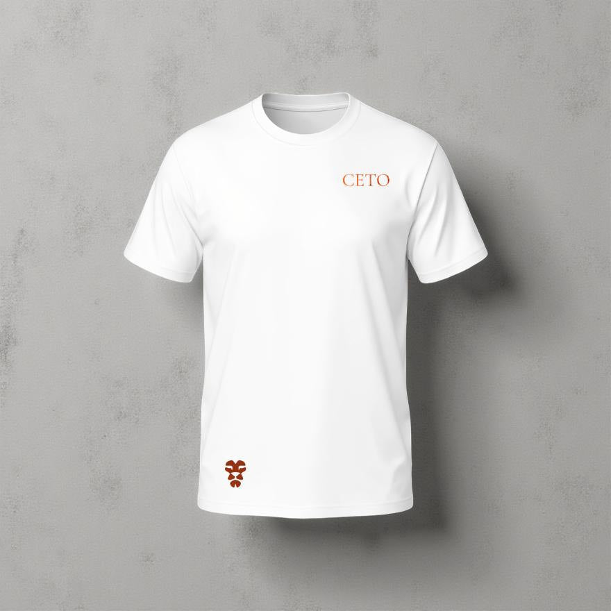 CETO Signature T-Shirt – White/Red 3D NEON Edition hohe Qualität