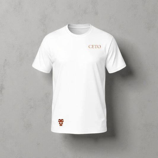 CETO Signature T-Shirt – White/Red 3D NEON Edition hohe Qualität