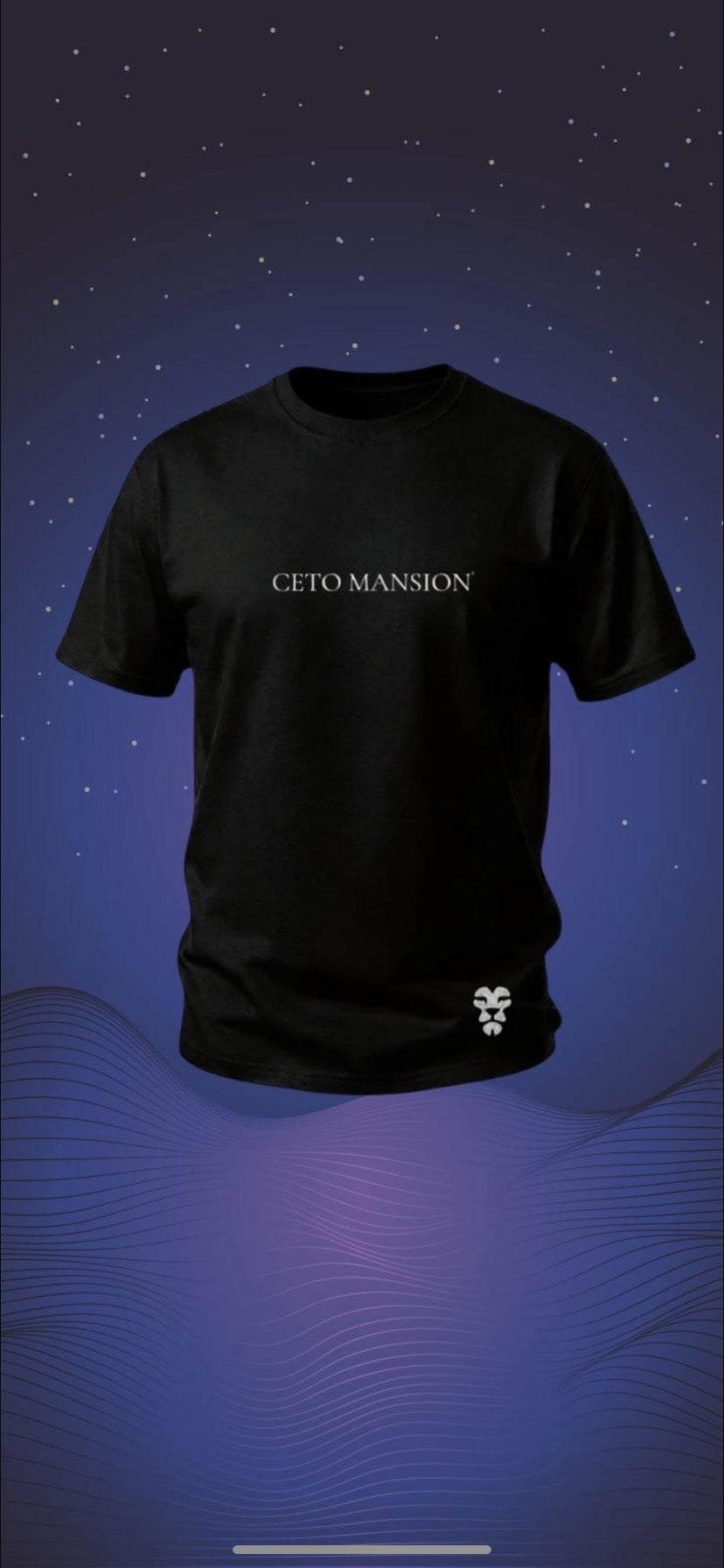 CETO MANSION™ Signature T-Shirt – Schwarz