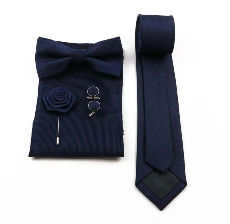 6-teiliges Accessoire-Set “Color Code” – Krawatte, Fliege, Einstecktuch & Co.