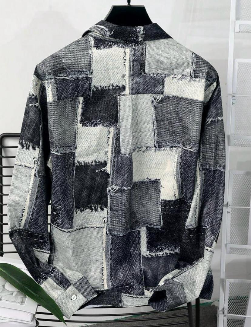 “CETO Mosaic Nomad” – Patch-Design Overshirt