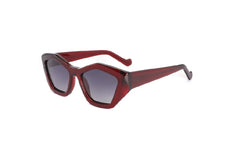 Sossa “Scarlet Edge” – Bold Sonnenbrille in Transparent-Rot