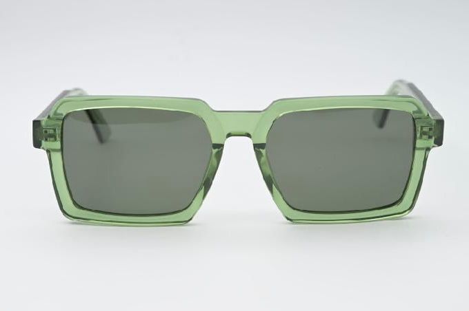 Sossa “Flatline” – Sonnenbrille in Transparent-Grün