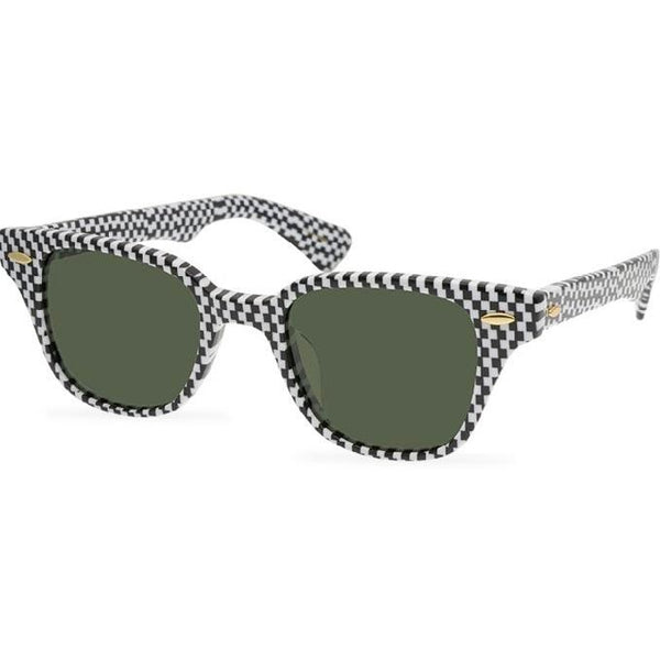 Sossa “Checkered Blaze” – Sonnenbrille in Schachbrett-Optik (Rot oder Schwarz)