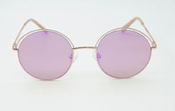 Sossa “Luna” – Runde Sonnenbrille mit zartem Metallrahmen und violetten Gläsern